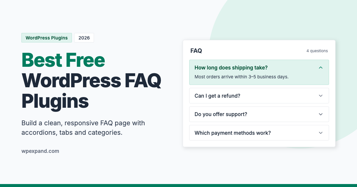 WordPress FAQ Plugins